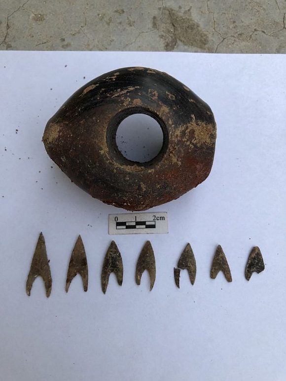 Археологические находки на Арабатской стрелке у села Счастливцево