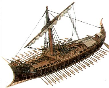Средневековый византийский корабль